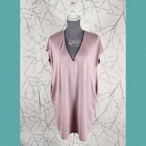 Wilfred Free Baby Pink Knit Marcoux Dress w/ Pockets